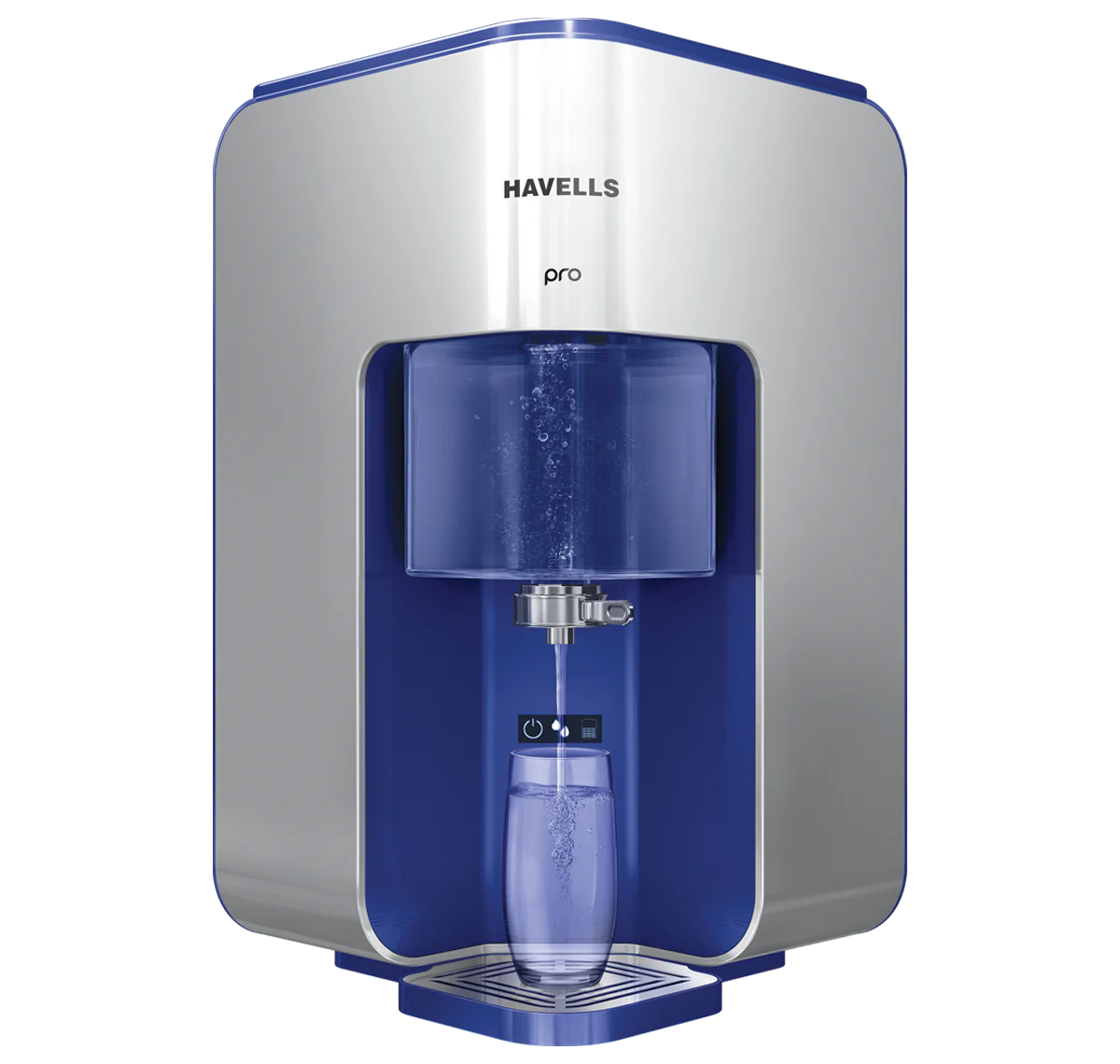 Multiple purification by RO+UF Control process which removes even dissolved impurities such as arsenic, rust, pesticides & fluorides, and kills bacteria & viruses to make water 100% pure and suitable for drinking.